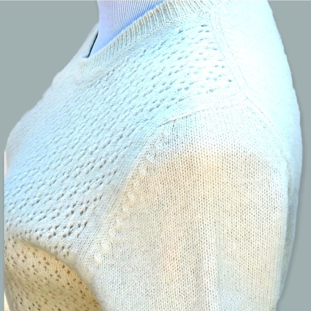 PRADA Ivory Short Sleeve Sweater - Picture 4 of 8